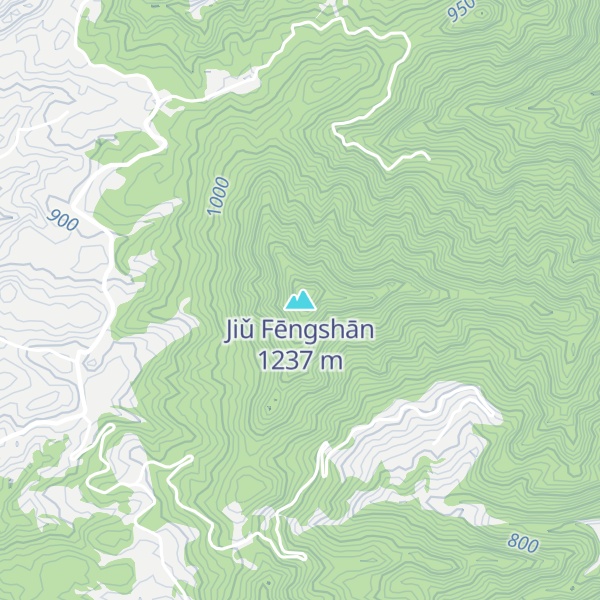 Map of Jiǔ Fēngshān