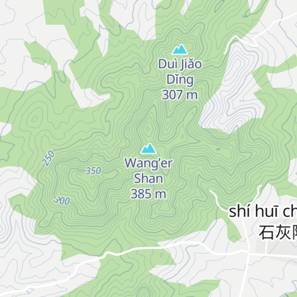 Map of Wang’er Shan