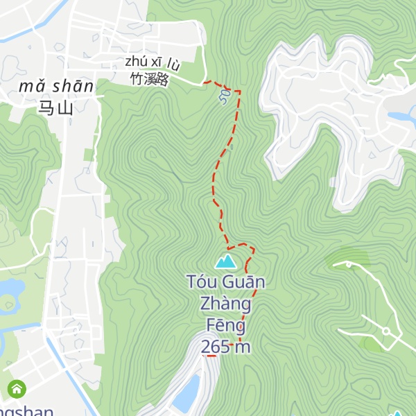 Map of ÈR Guān Zhàng Fēng