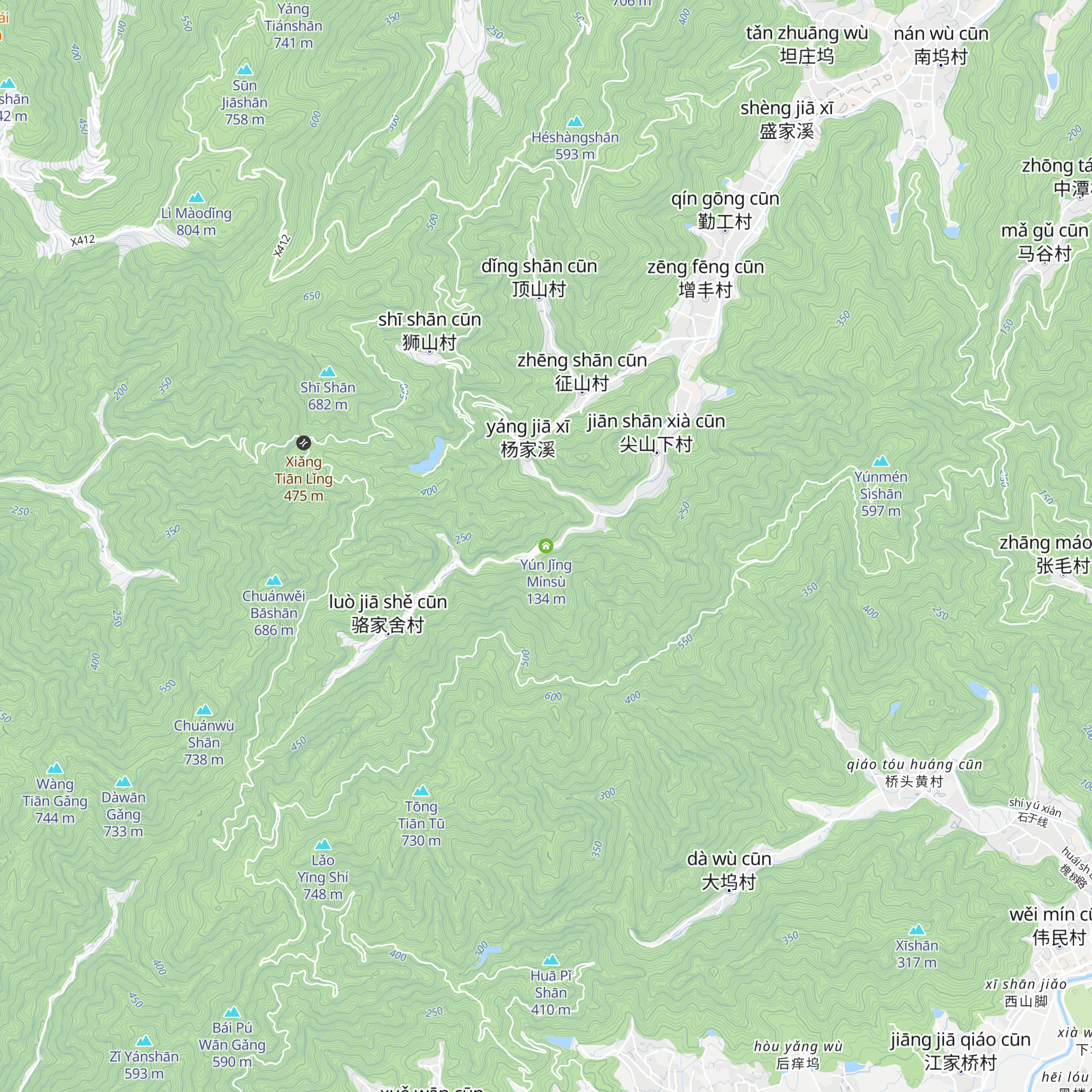 Yún Jǐng Mínsù map