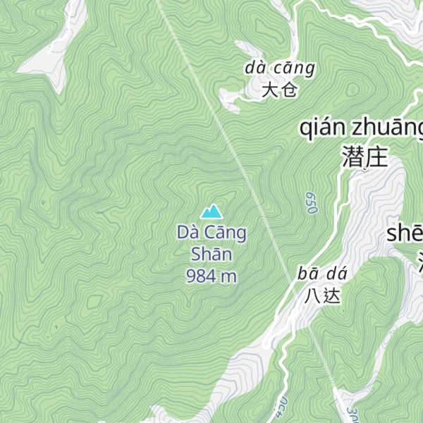 Map of Dà Cāng Shān