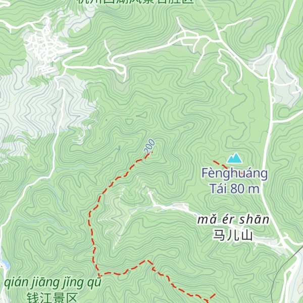 Map of Running Spring Rear Mountain