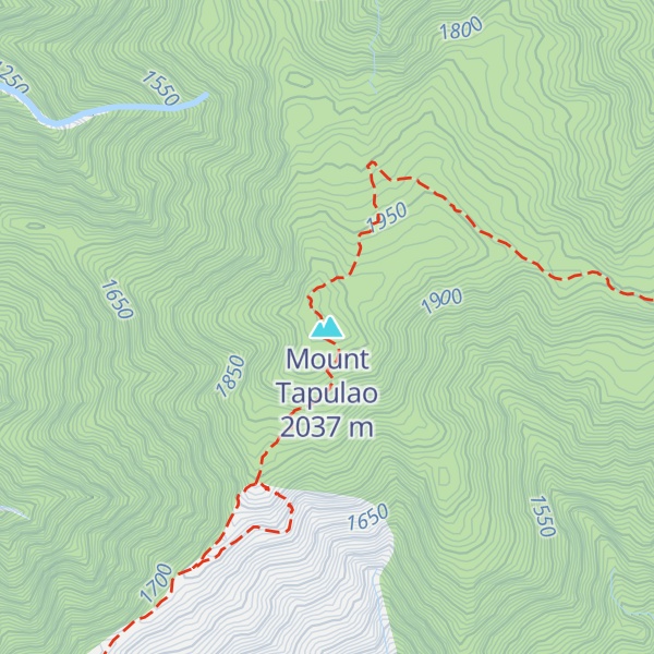 Map of Mount Tapulao
