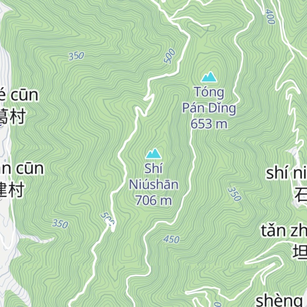 Map of Shí Niúshān