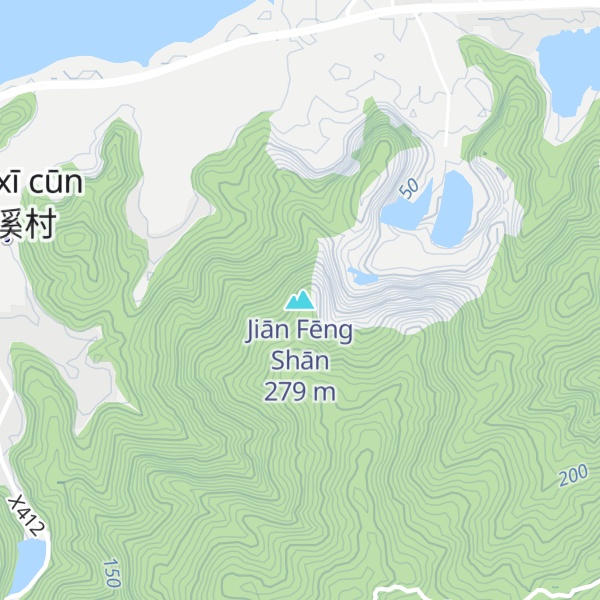 Map of Jiān Fēng Shān