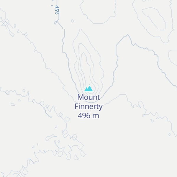 Map of Mount Finnerty