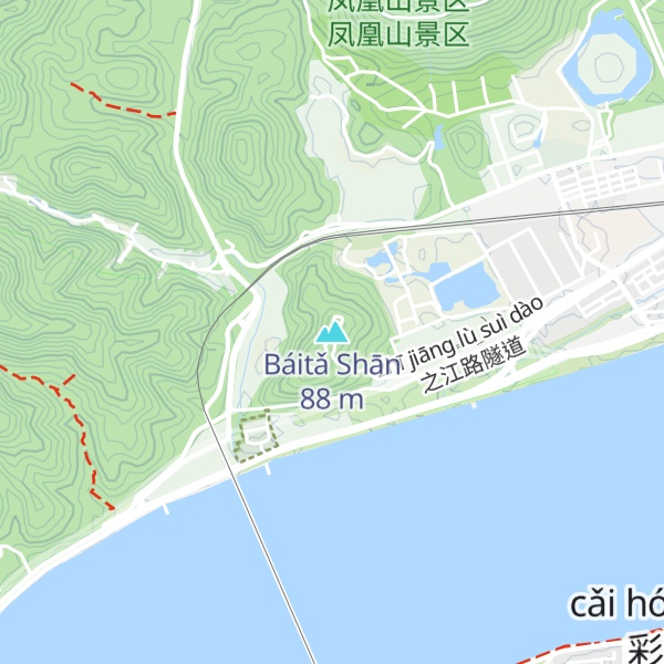 Map of Báitǎ Shān