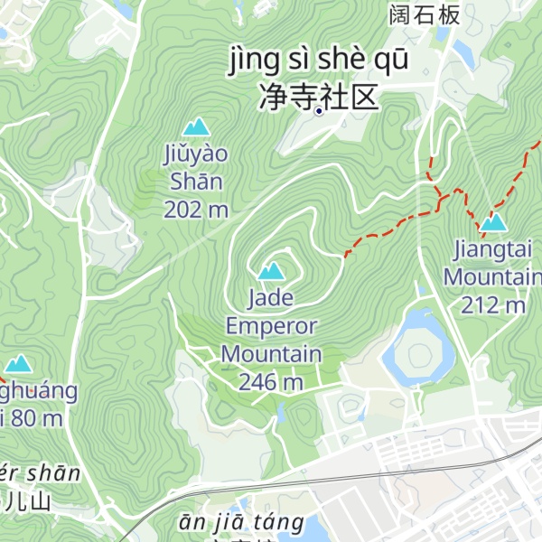 Map of Jade Emperor Mountain
