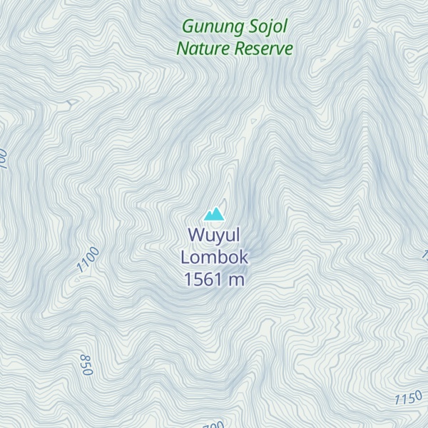Map of Wuyul Lombok
