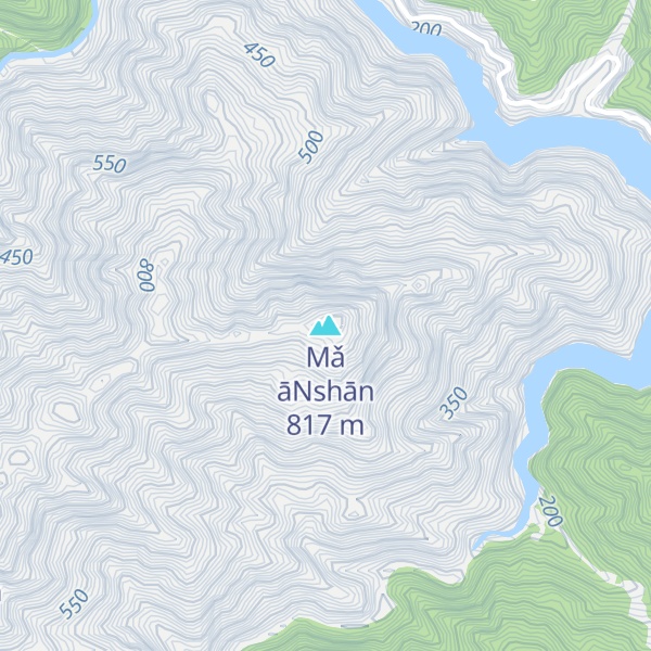 Map of Mǎ āNshān