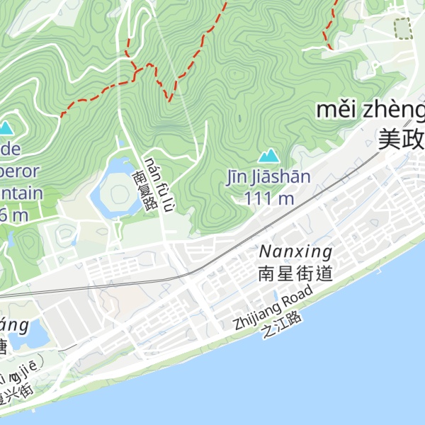 Map of Wūguī Shān