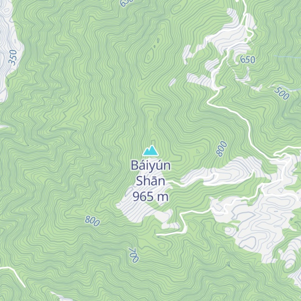 Map of Báiyún Shān