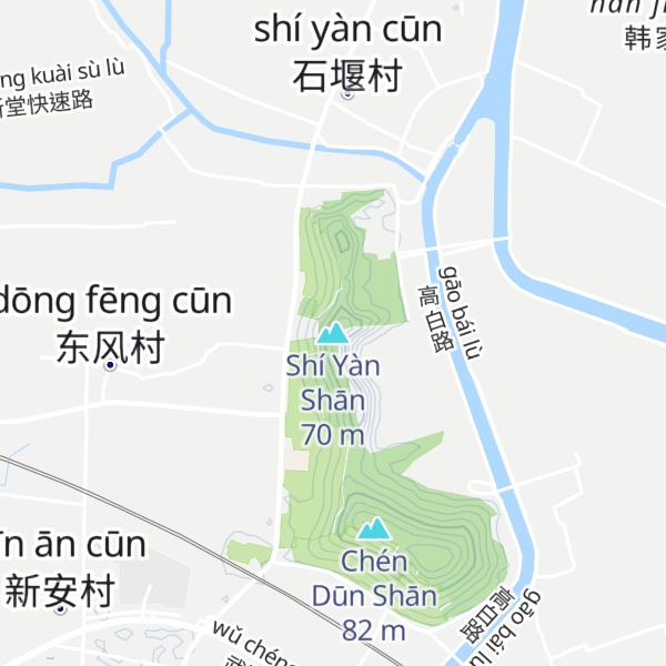 Map of Shí Yàn Shān
