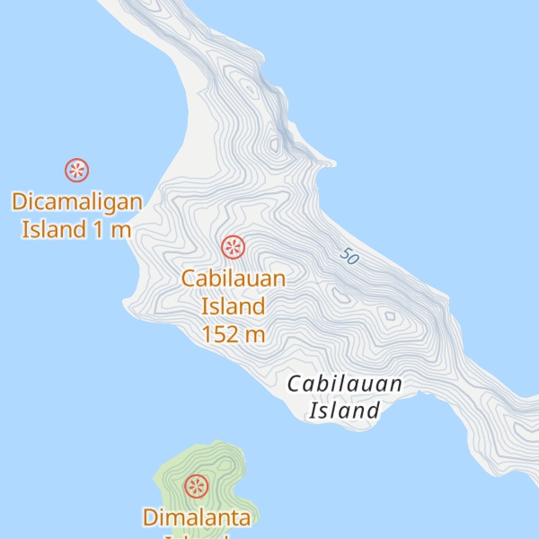 Map of Mount Cabilauan