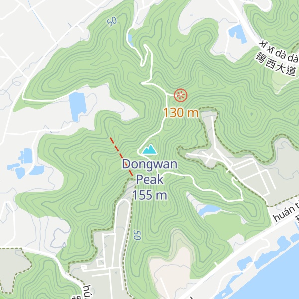 Map of Dongwan Peak