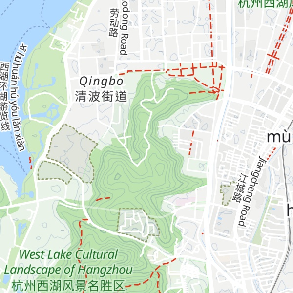 Map of Zǐyáng Shān