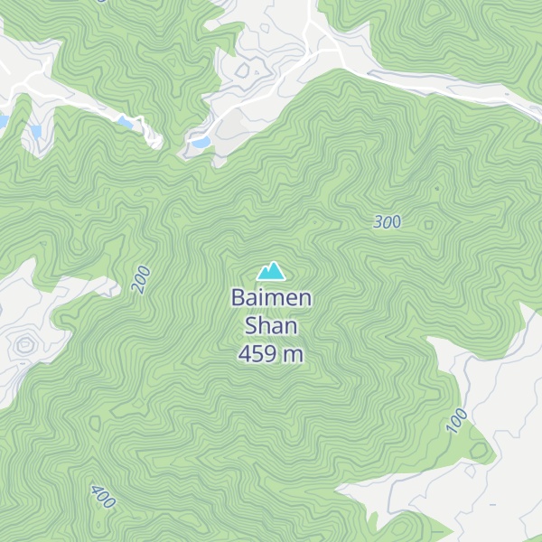 Map of Baimen Shan