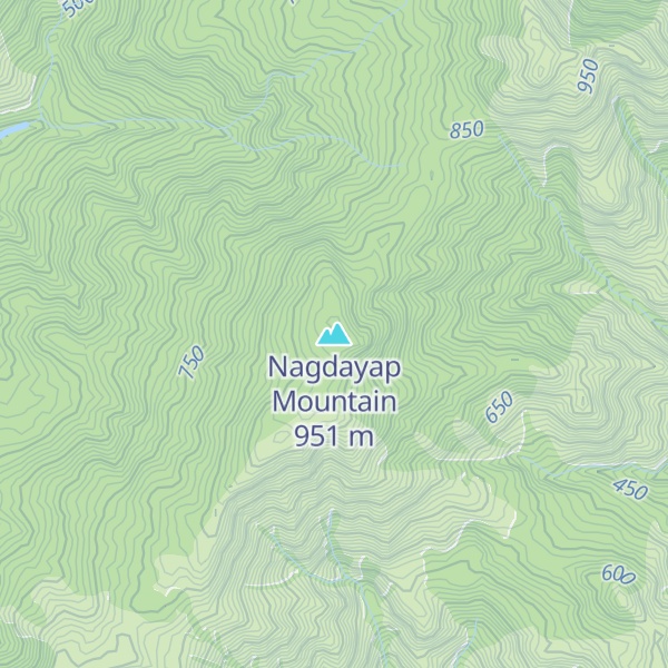 Map of Nagdayap Mountain