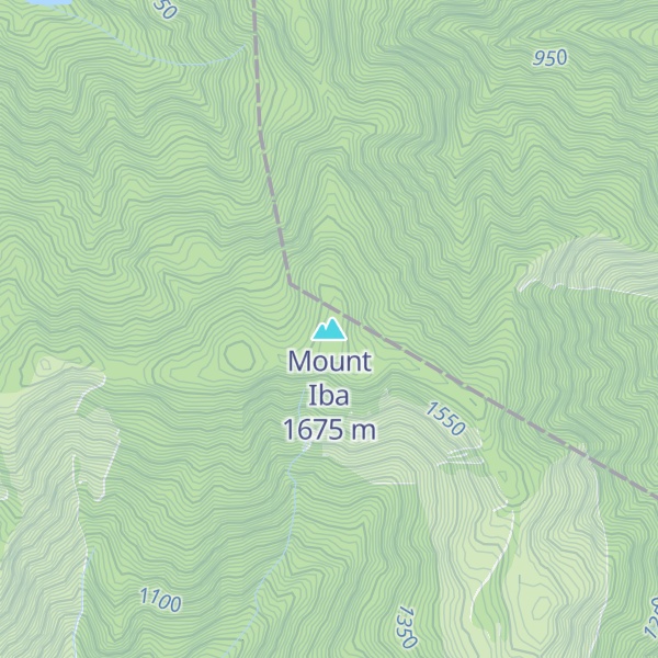 Map of Mount Iba