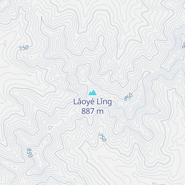 Map of Lǎoyé Lǐng