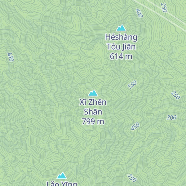Map of Xī Zhēn Shān
