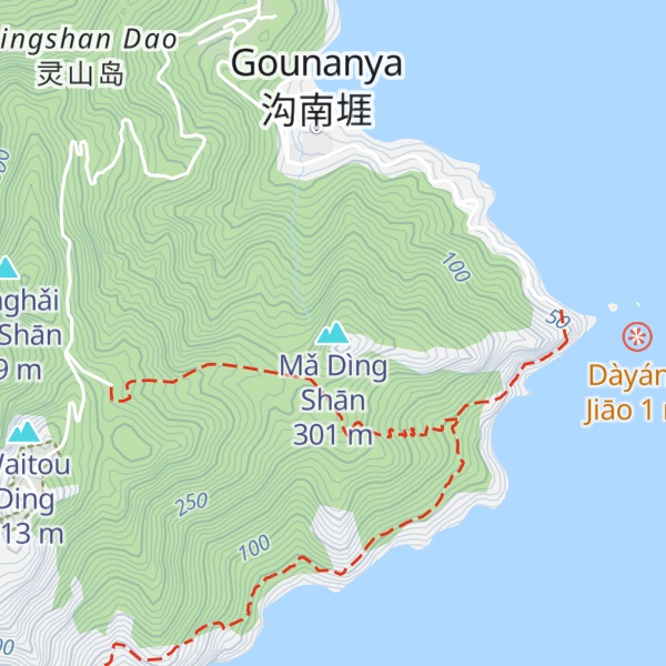 Map of Mǎ Dìng Shān