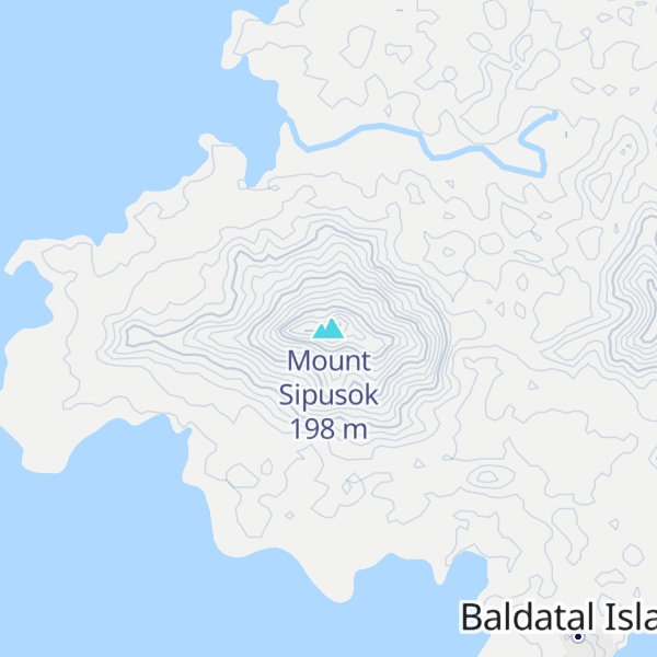 Map of Mount Sipusok