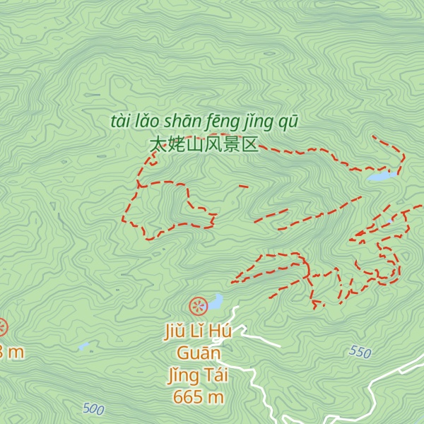 Map of Mount Tailao