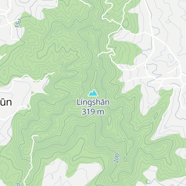 Map of Língshān