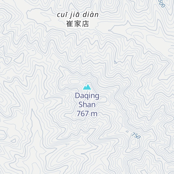Map of Daqing Shan