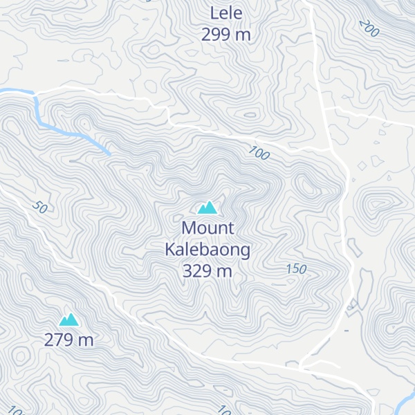 Map of Mount Kalebaong