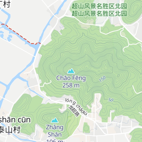 Map of Chāo Fēng