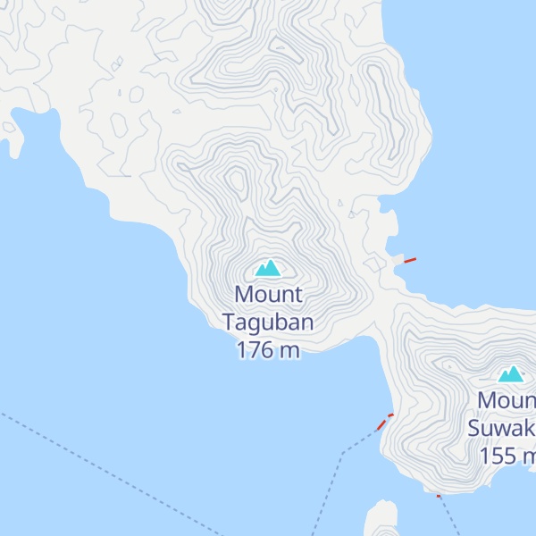 Map of Mount Taguban