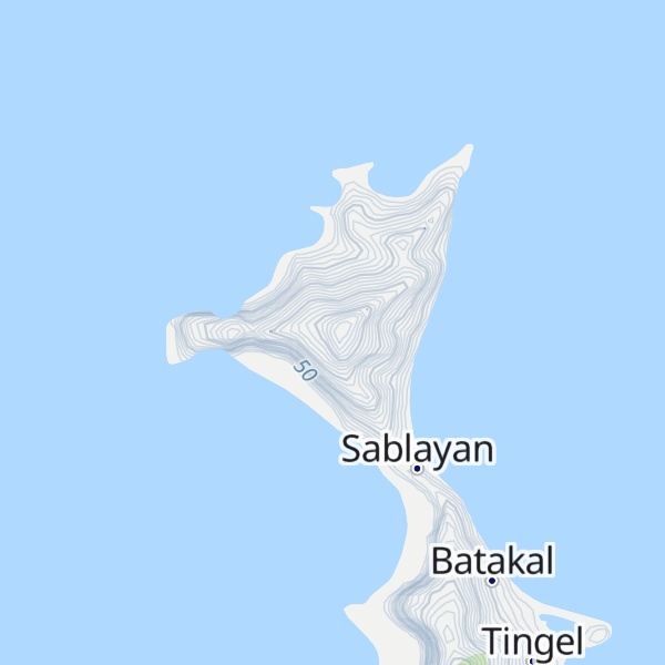 Map of Mount Buyod Maliit