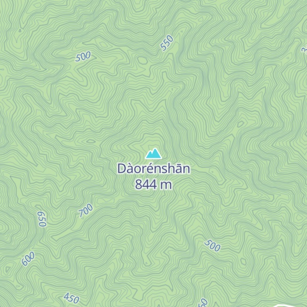 Map of Dàorénshān