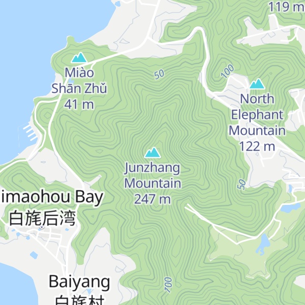 Map of Junzhang Mountain