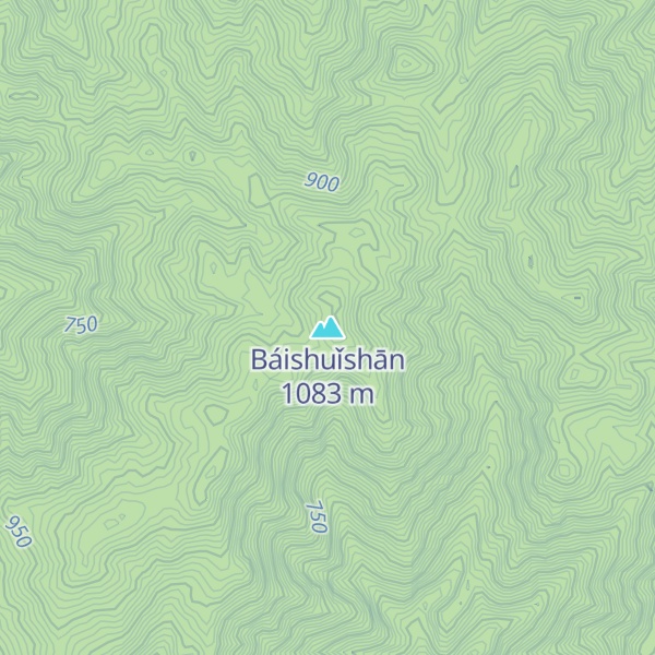 Map of Báishuǐshān