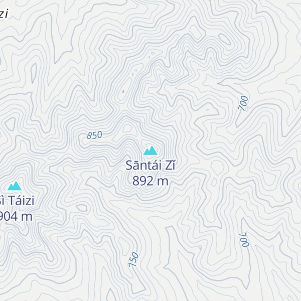 Map of Sāntái Zǐ