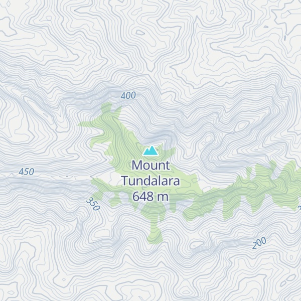 Map of Mount Tundalara