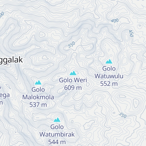 Map of Golo Weri