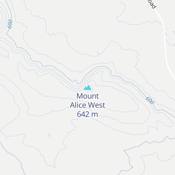 Map of Mount Alice West