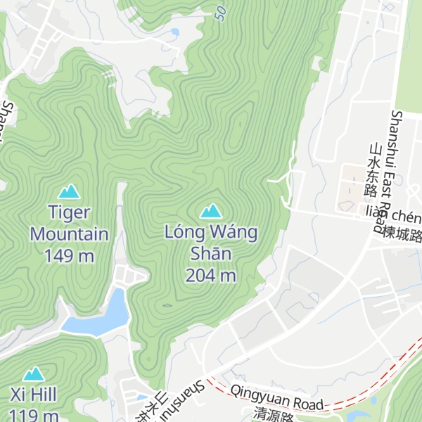 Map of Lóng Wáng Shān
