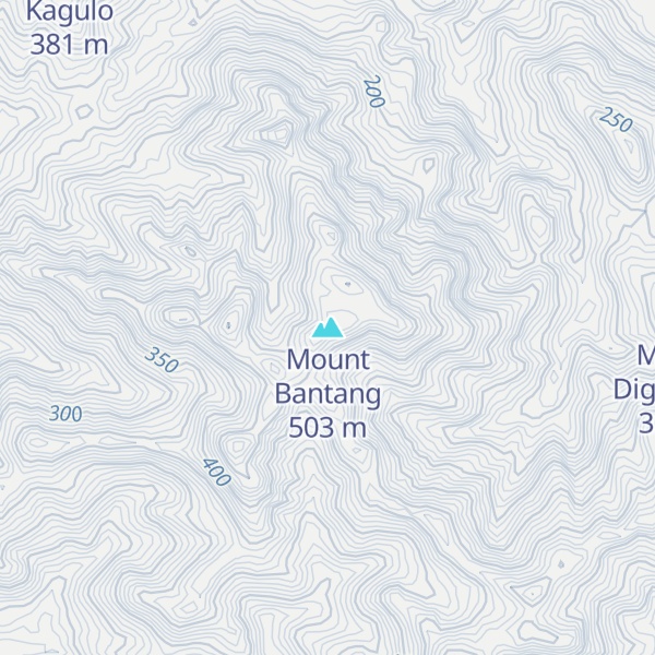 Map of Mount Bantang