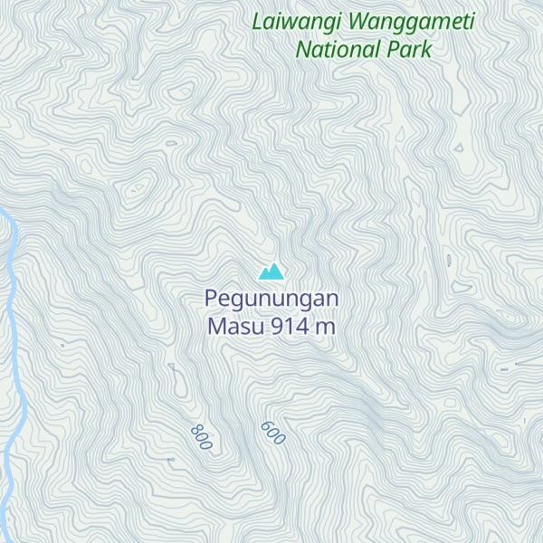 Map of Pegunungan Masu