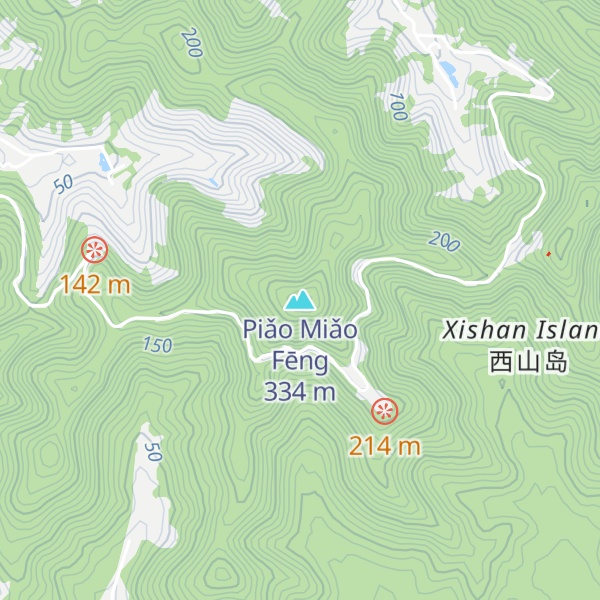 Map of Piǎo Miǎo Fēng