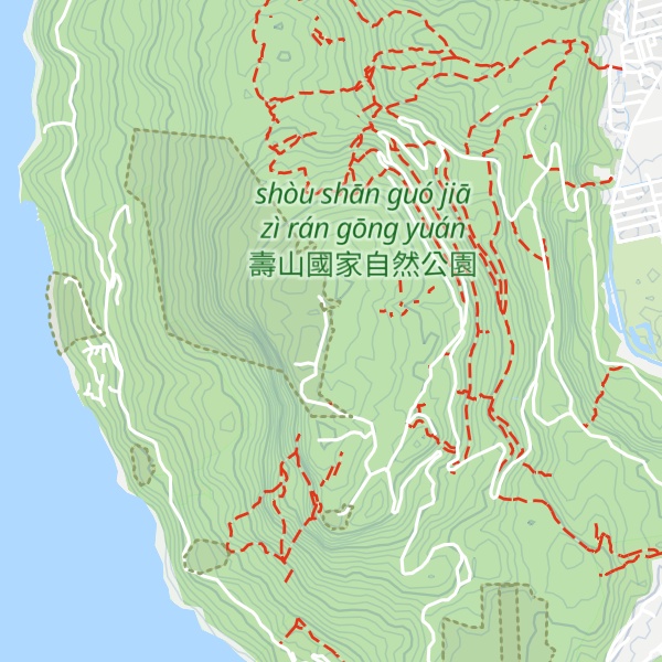 Map of Bǎishòu Yán Jīshí
