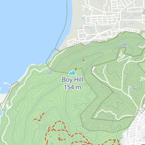 Map of Boy Hill