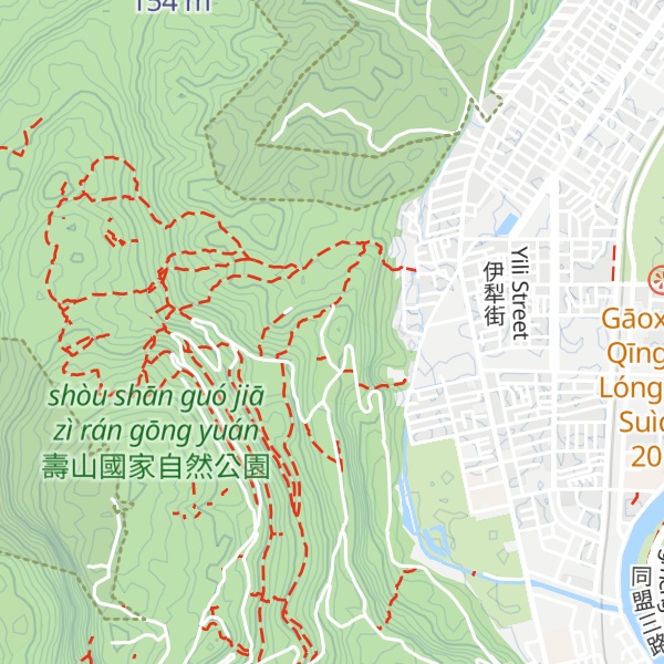 Map of Zhōnggāng Jīdiǎn