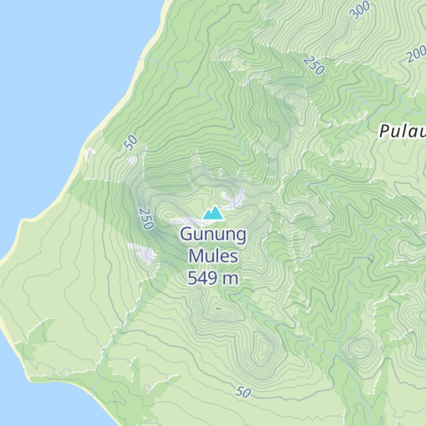 Map of Gunung Mules