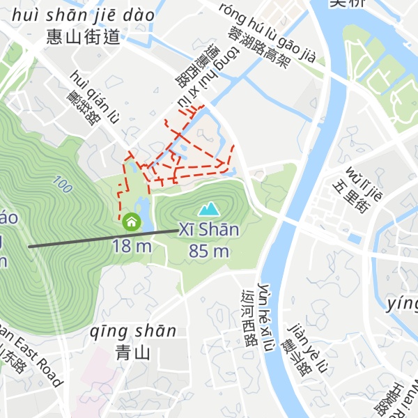 Map of Xī Shān